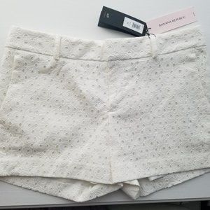 NWT Women's White Eyelet Shorts